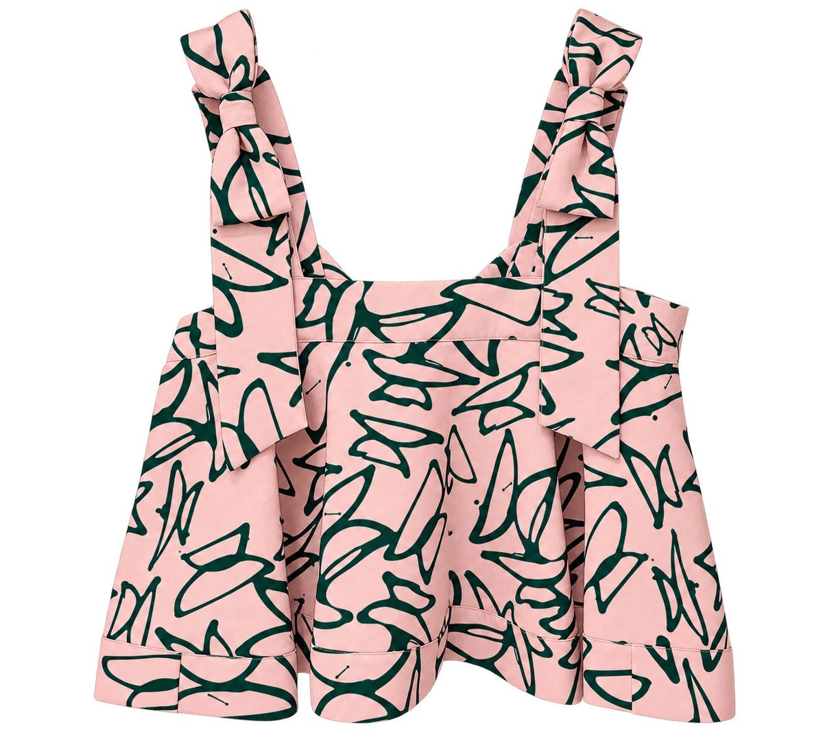 Dahlia top (print mariposas)