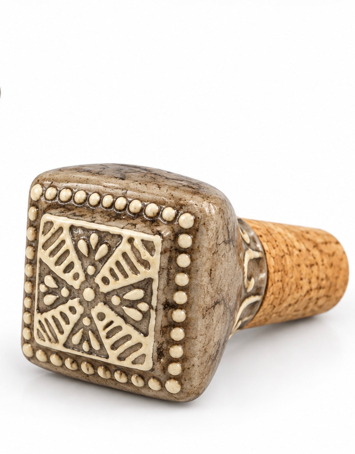 Tapon de Corcho Ceramica Cuadrado