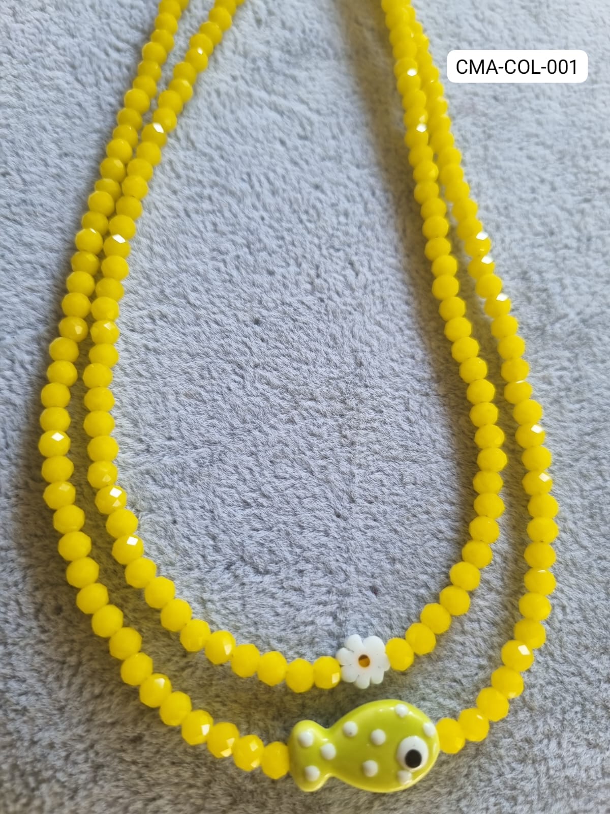 Collar Cristal Amarillo