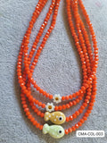 Collar Cristal Naranja