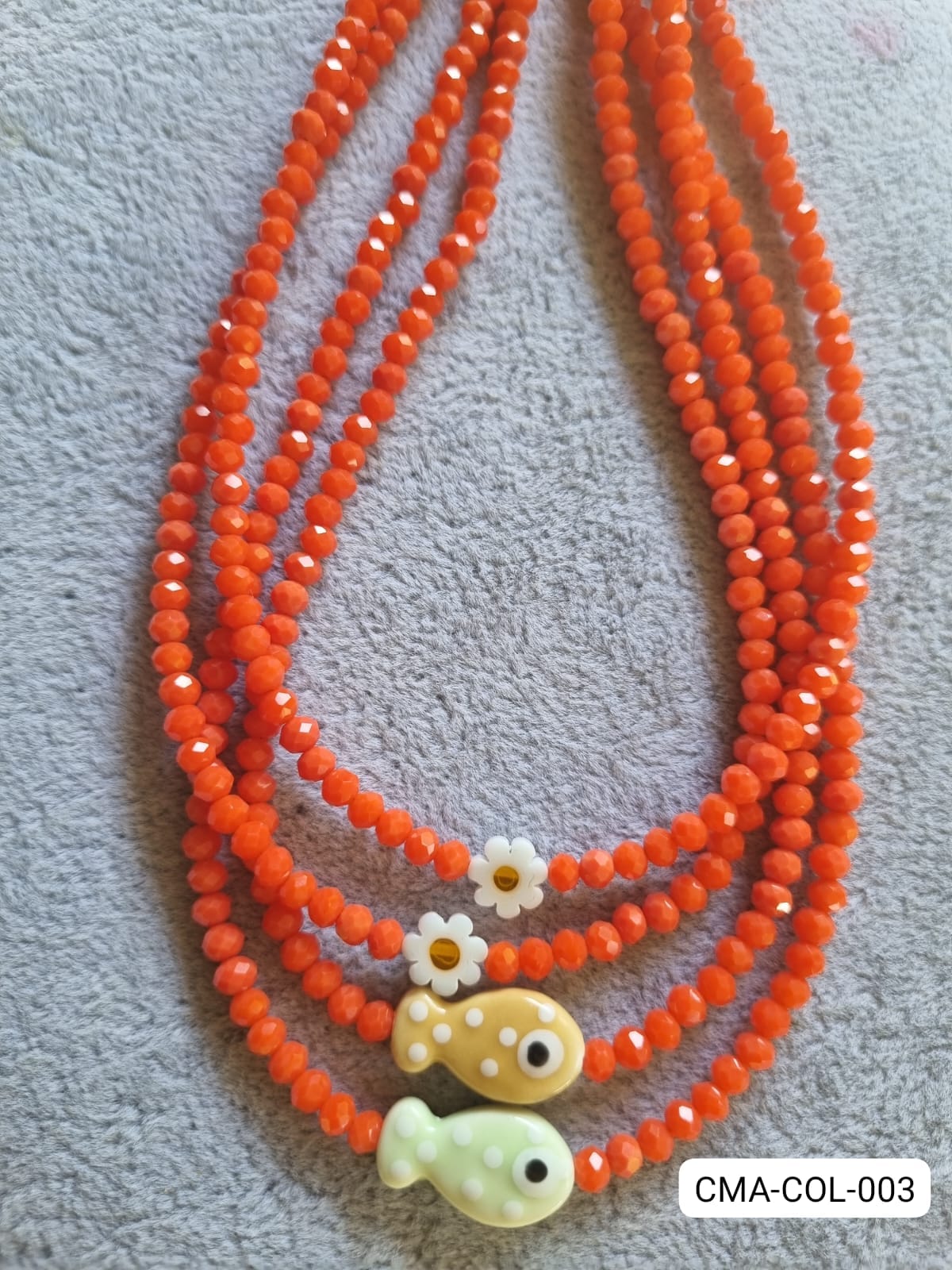 Collar Cristal Naranja