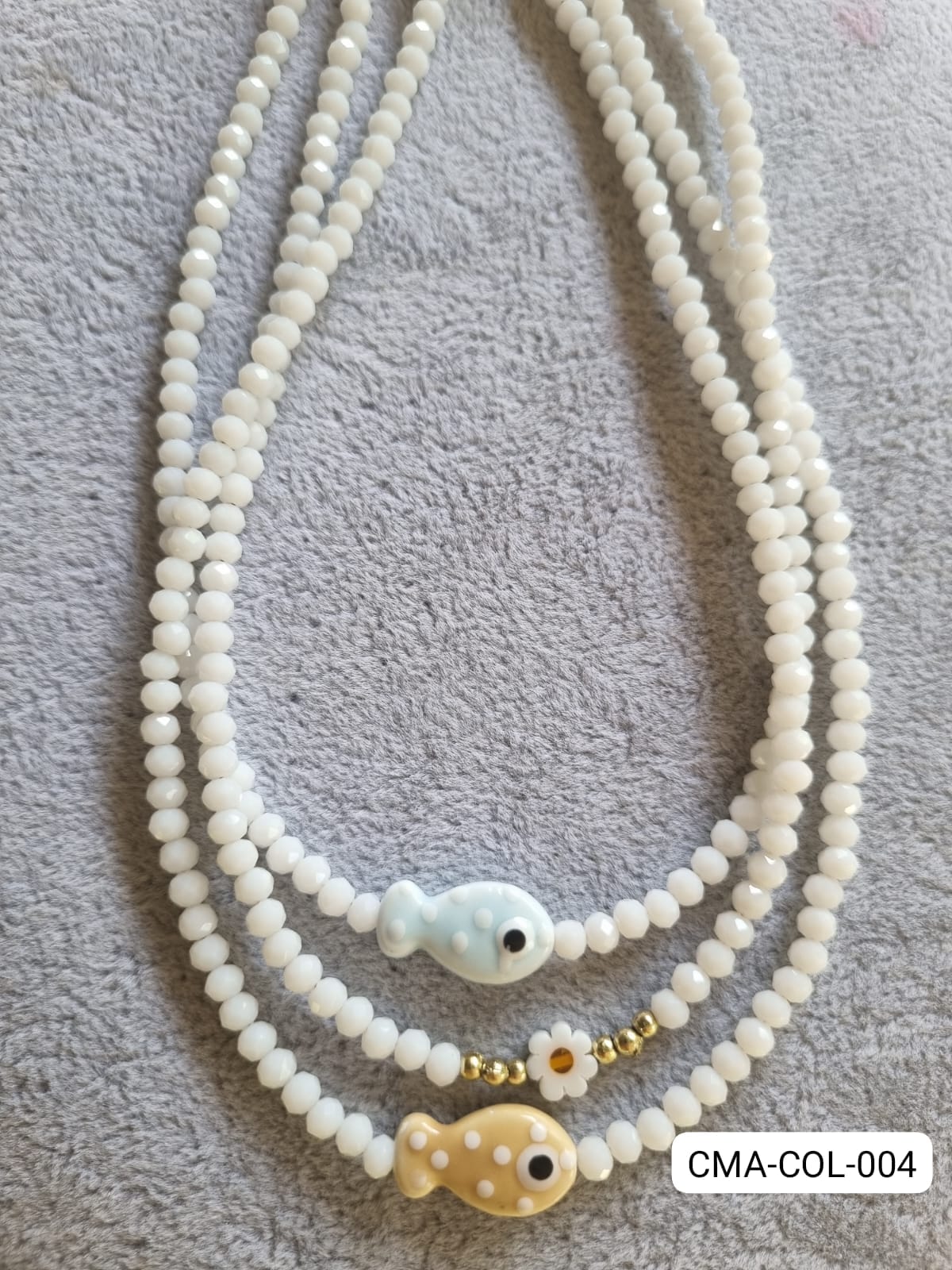 Collar Cristal Blanco