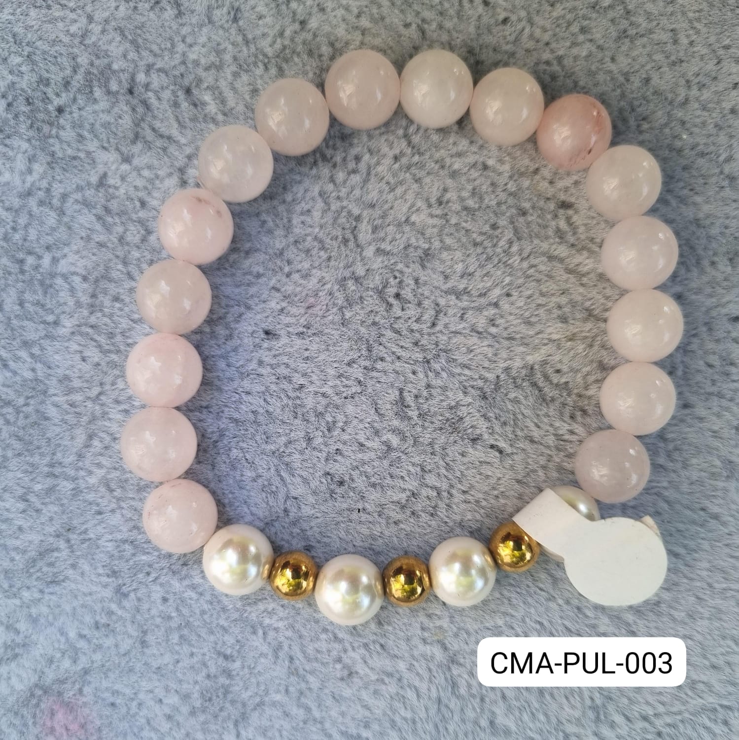 Pulsera cuarzo rosa