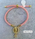 Pulseras ajustables medalla virgen