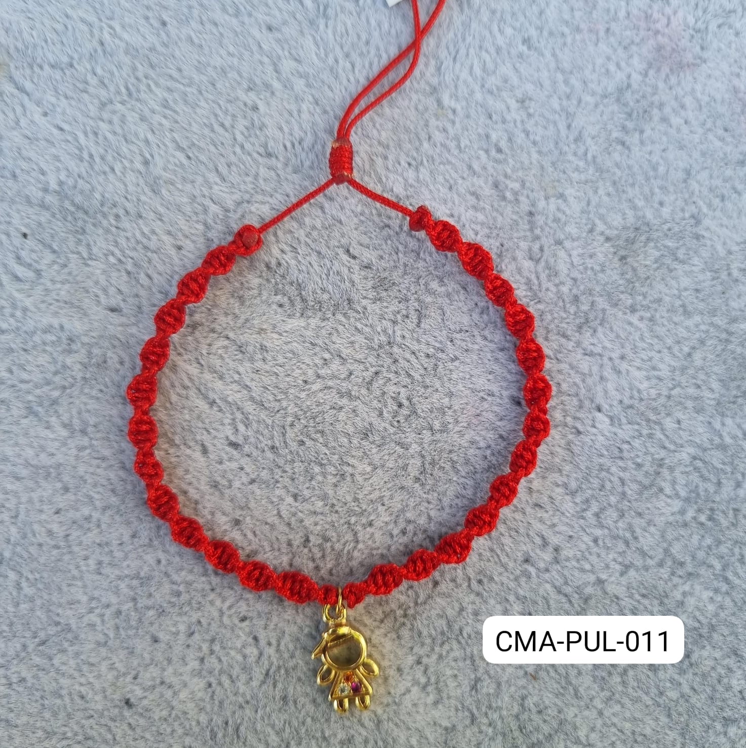 Pulseras ajustables rojo niños