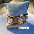 Pulsera acero /perlas