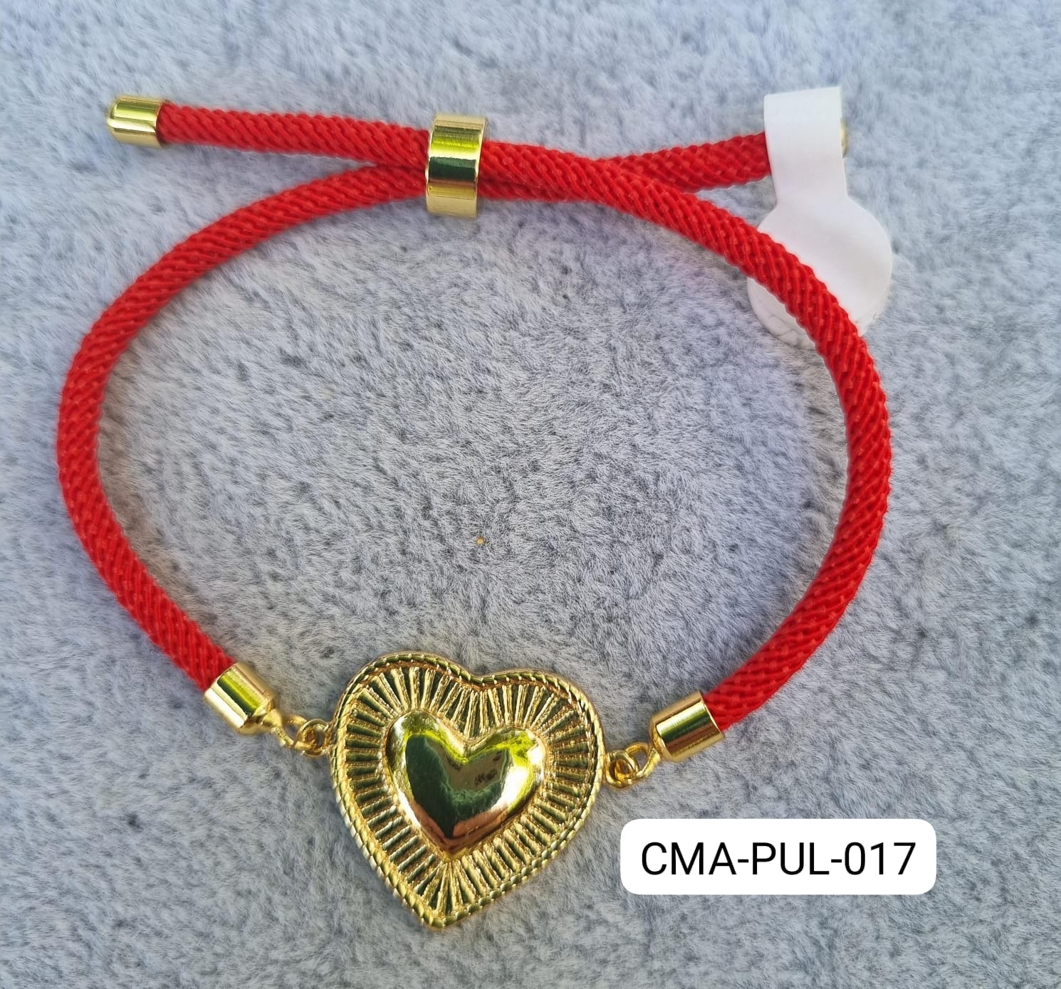 Pulsera ajustable corazón