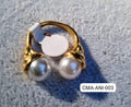 Anillo 2 perlas