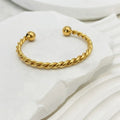 Pulsera clásica dorada