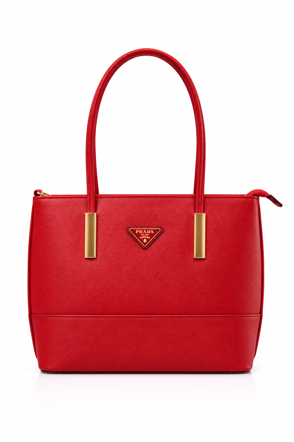 Cartera mediana roja prada