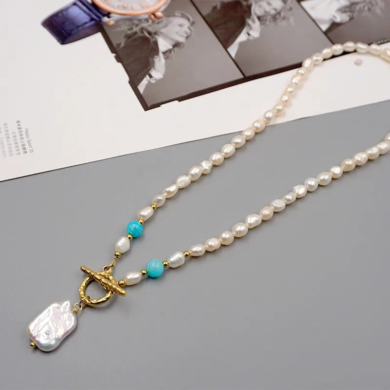 Cadena de perlas dije de perla barroca
