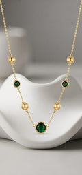 Cadena zirconias verdes