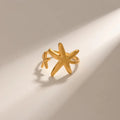 Anillo ajustable estrella de mar