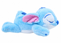 Peluche stich dormido azul celeste