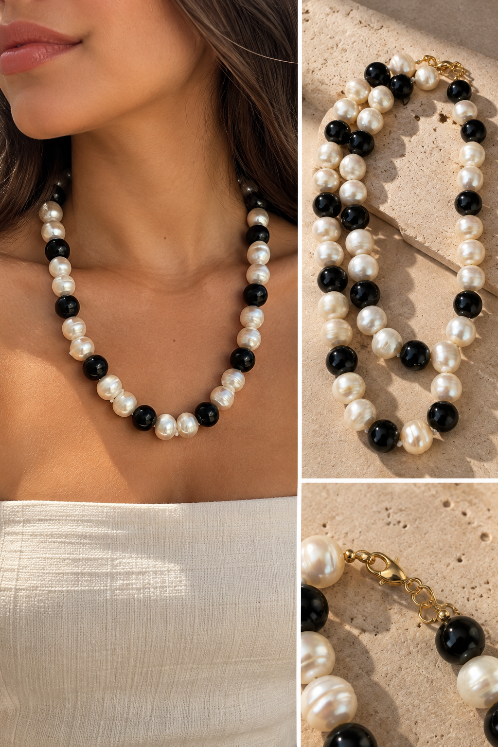 Collar Perla y Onix