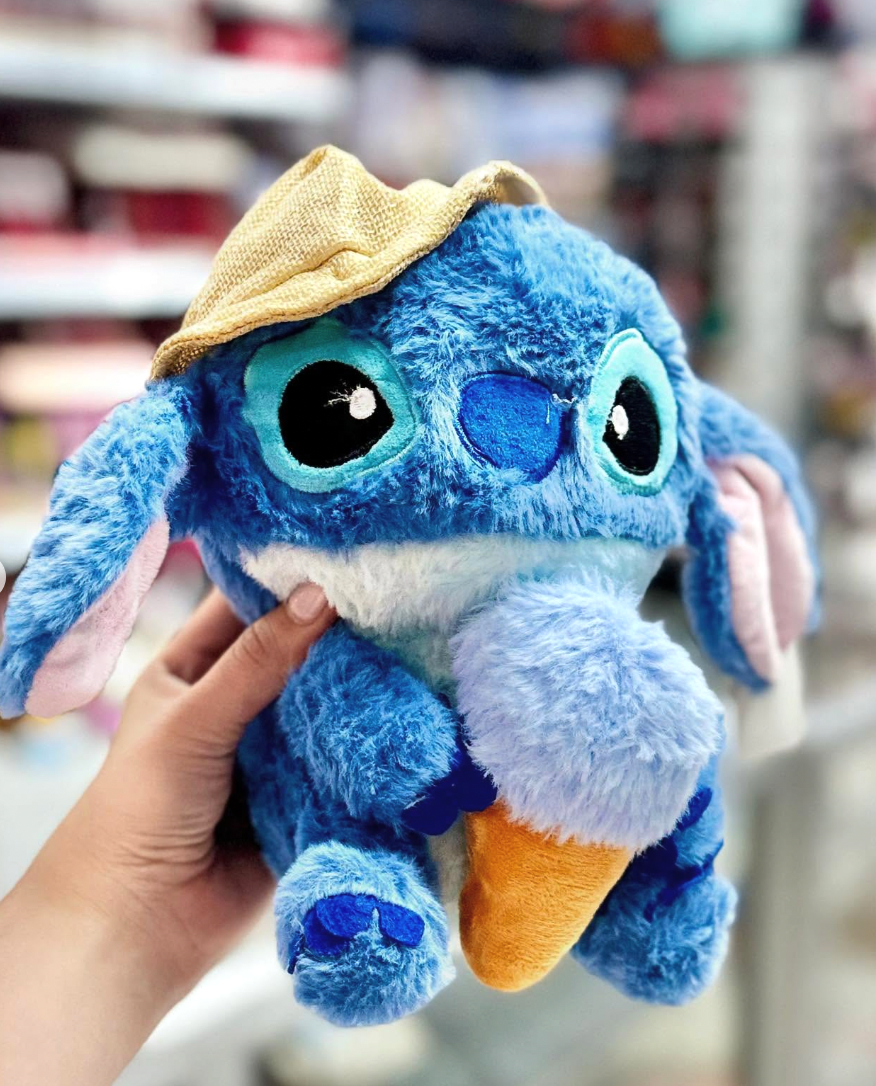 Peluche stich azul con sombrero