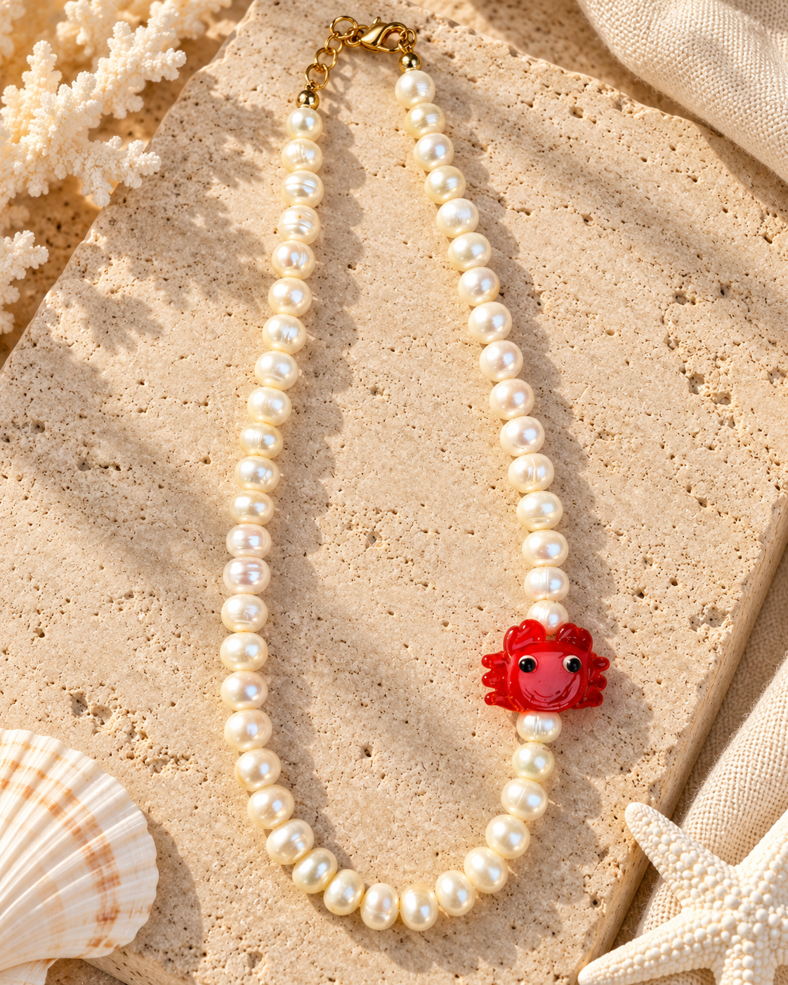 Collar Perlas/cangrejito