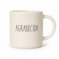 Taza blanca Agradecida