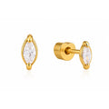 Zircon piercing studs (marquise)