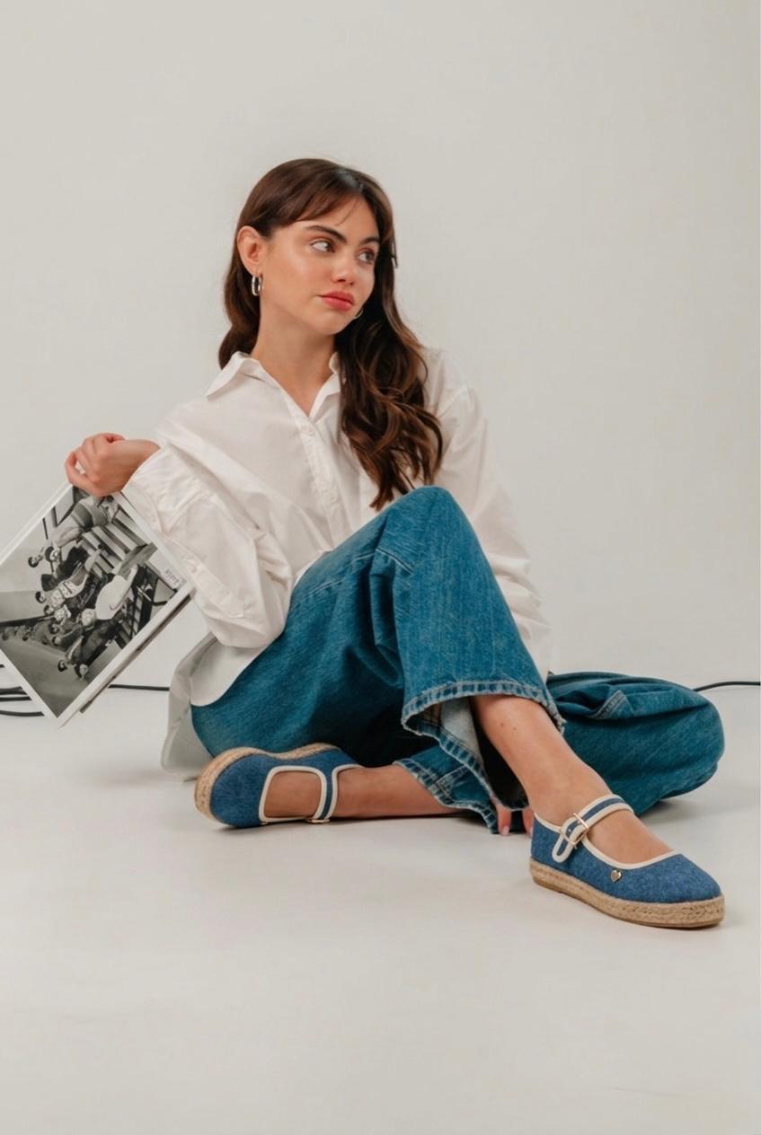 ZAPATOS BAJOS AZULES