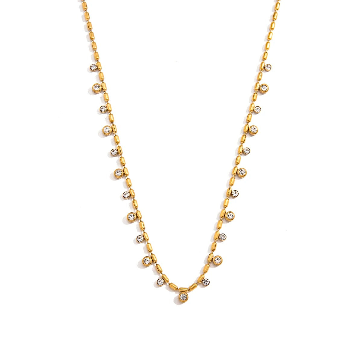 Delicate zirconias necklace