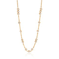 Delicate zirconias line necklace