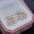 Triple flower studs