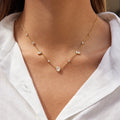 Zircon marquise necklace